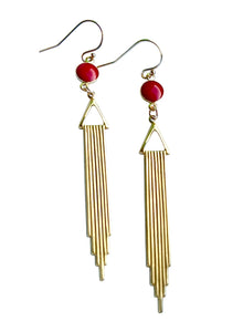 Red Deco Danglers