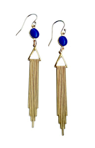 Navy Deco Danglers